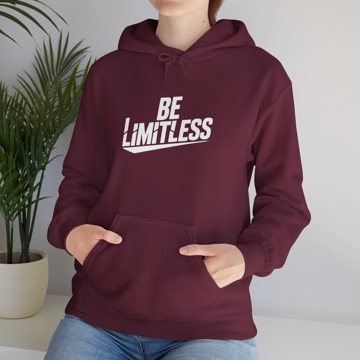 BE LIMITLESS Women's Hoodie | Motivational Gym & Streetwear Pullover Sweatshirt