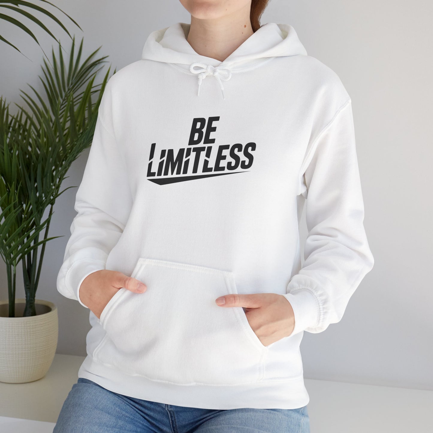 BE LIMITLESS Women's Hoodie | Motivational Gym & Streetwear Pullover Sweatshirt