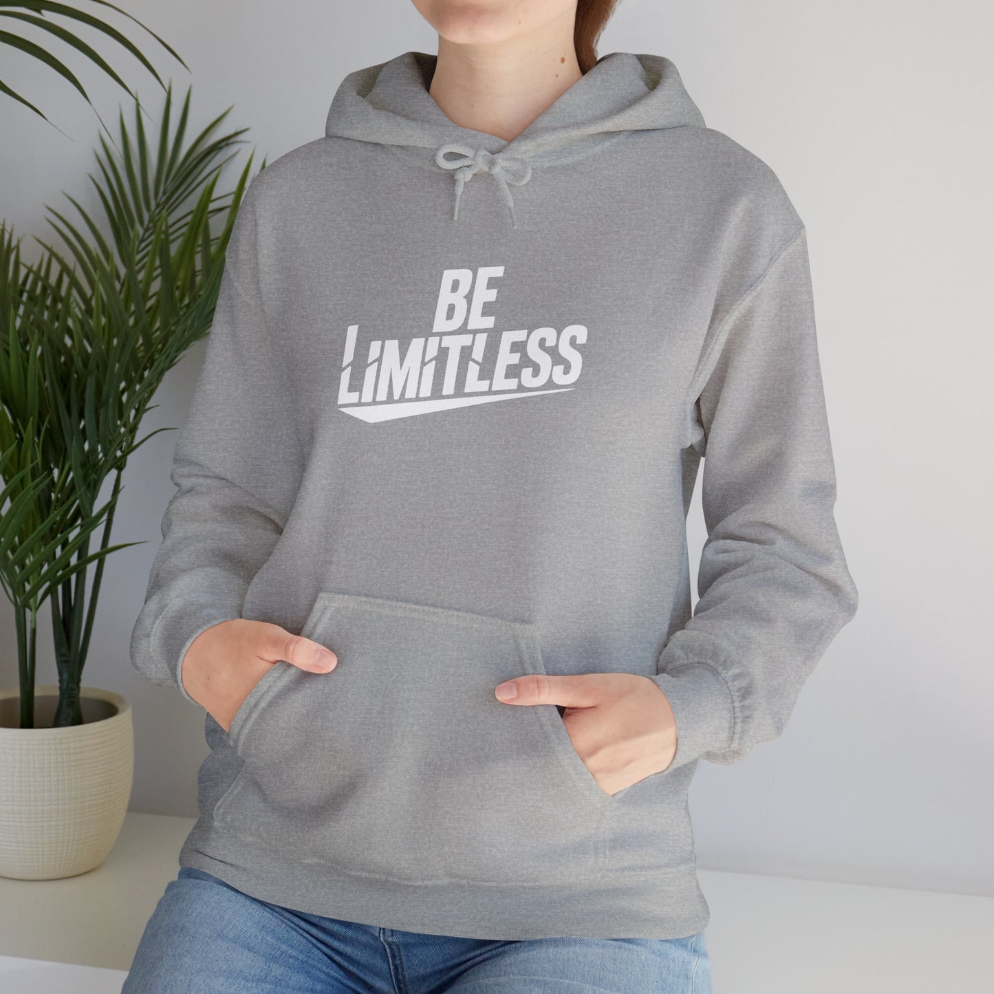 BE LIMITLESS Women's Hoodie | Motivational Gym & Streetwear Pullover Sweatshirt