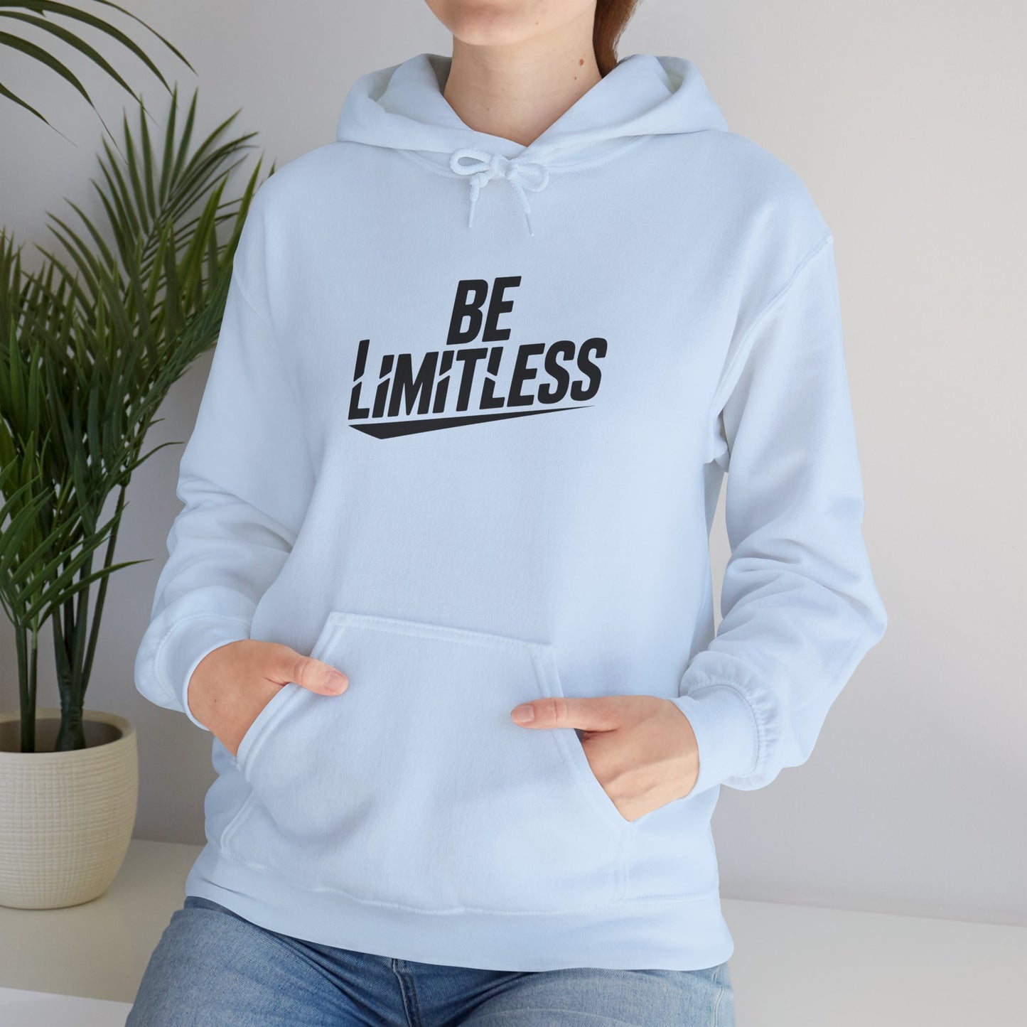 BE LIMITLESS Women's Hoodie | Motivational Gym & Streetwear Pullover Sweatshirt