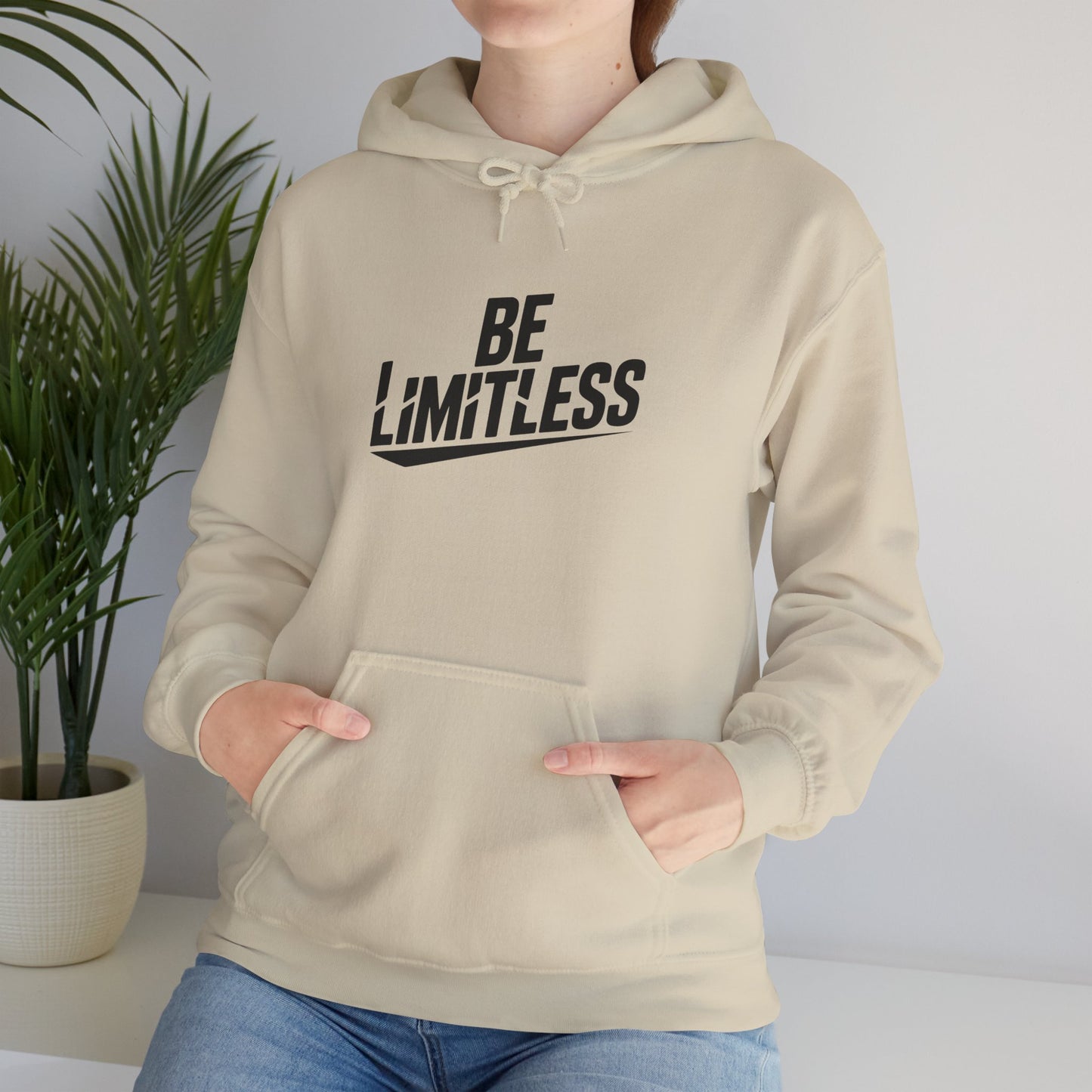 BE LIMITLESS Women's Hoodie | Motivational Gym & Streetwear Pullover Sweatshirt