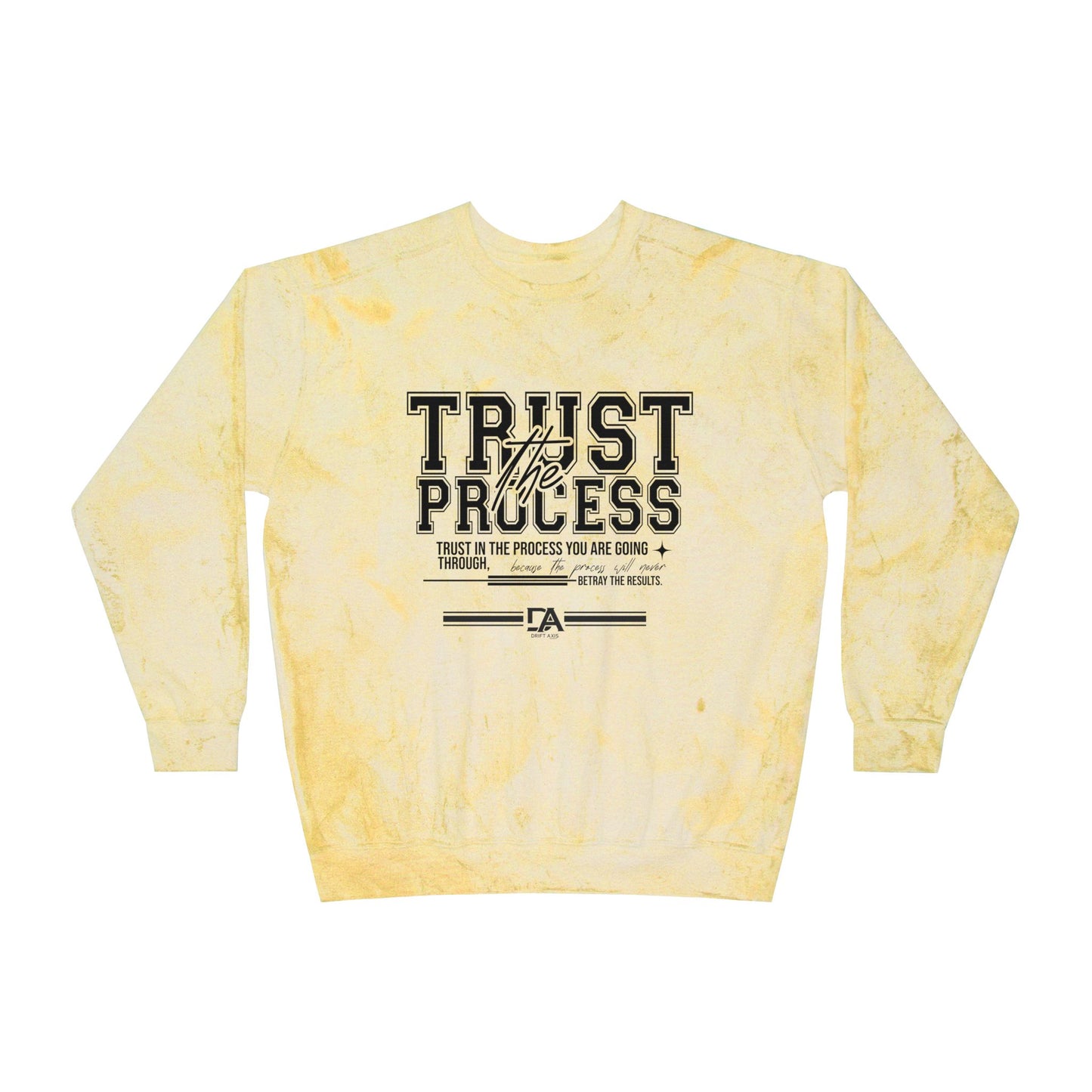Trust the Process Tie-Dye Crewneck Sweatshirt