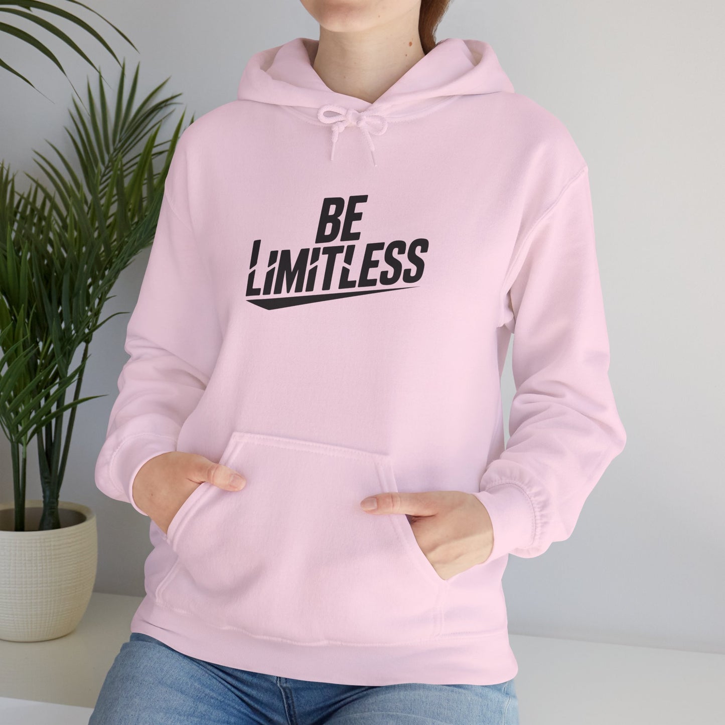 BE LIMITLESS Women's Hoodie | Motivational Gym & Streetwear Pullover Sweatshirt