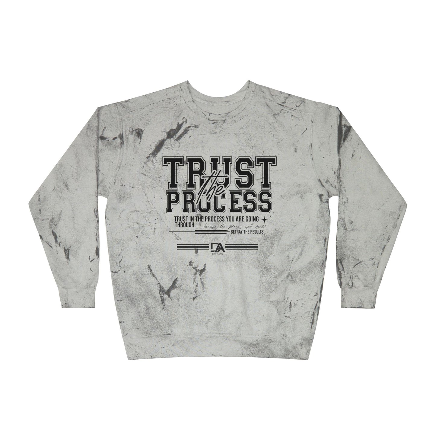Trust the Process Tie-Dye Crewneck Sweatshirt