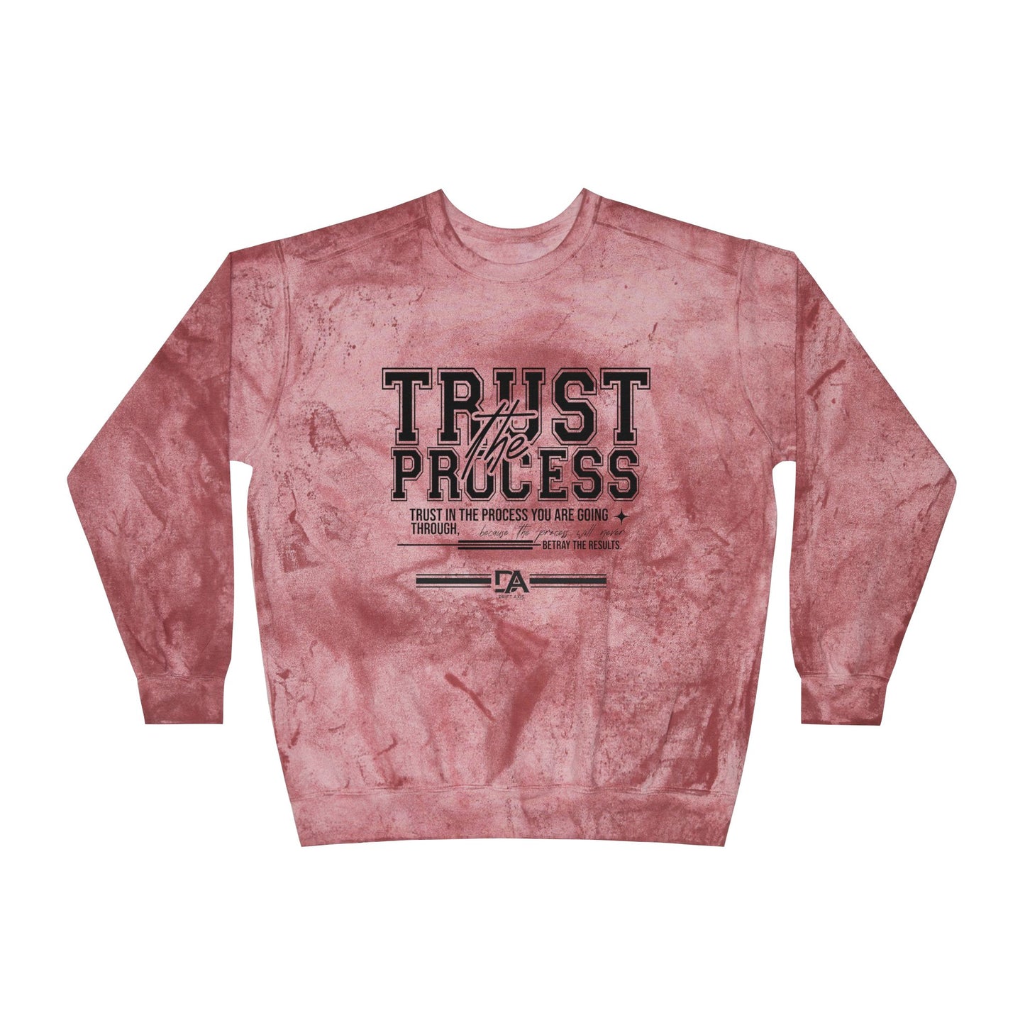 Trust the Process Tie-Dye Crewneck Sweatshirt