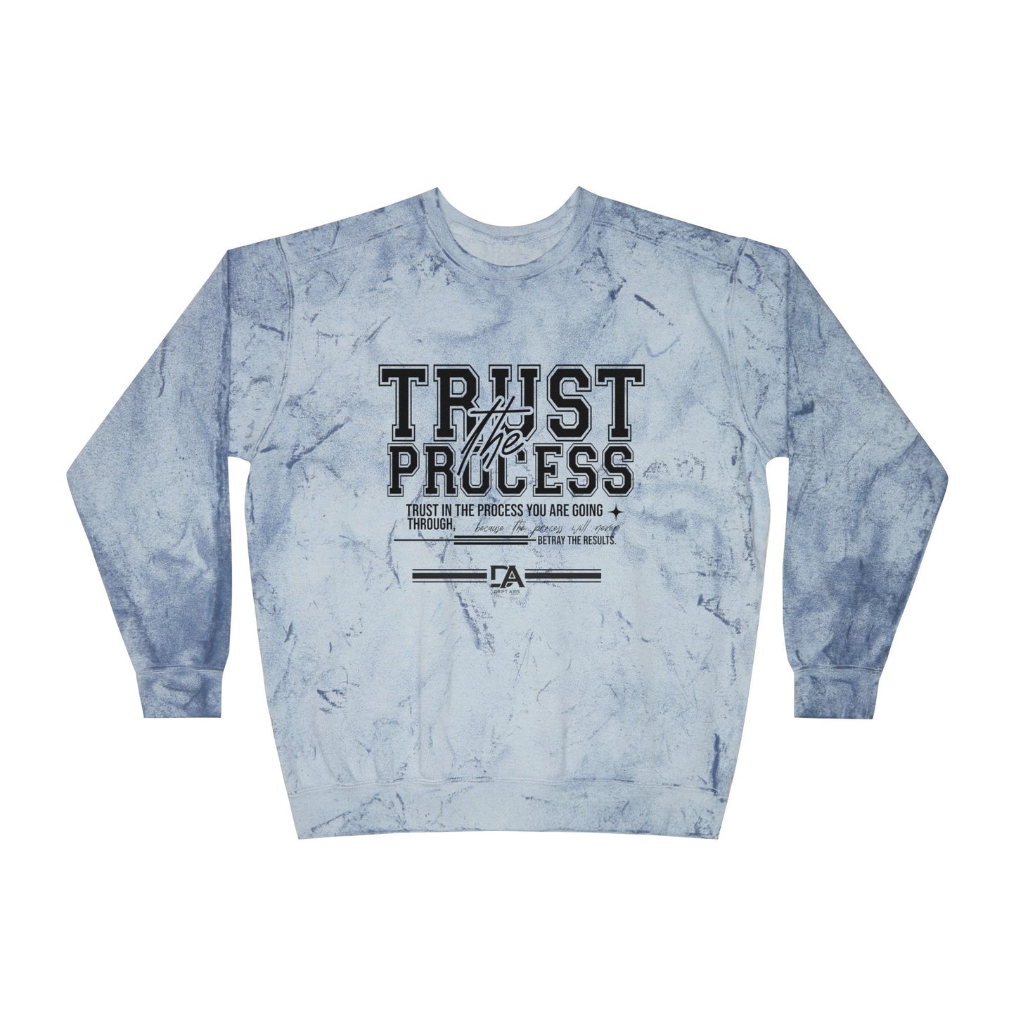 Trust the Process Tie-Dye Crewneck Sweatshirt