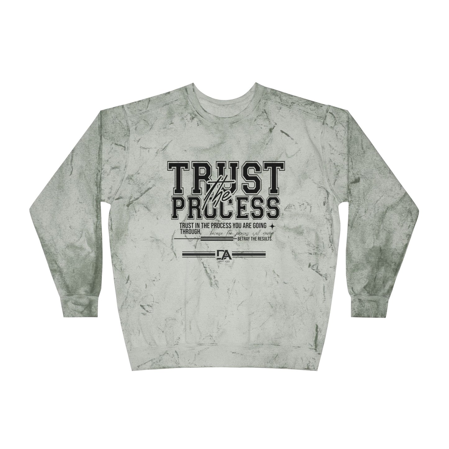 Trust the Process Tie-Dye Crewneck Sweatshirt