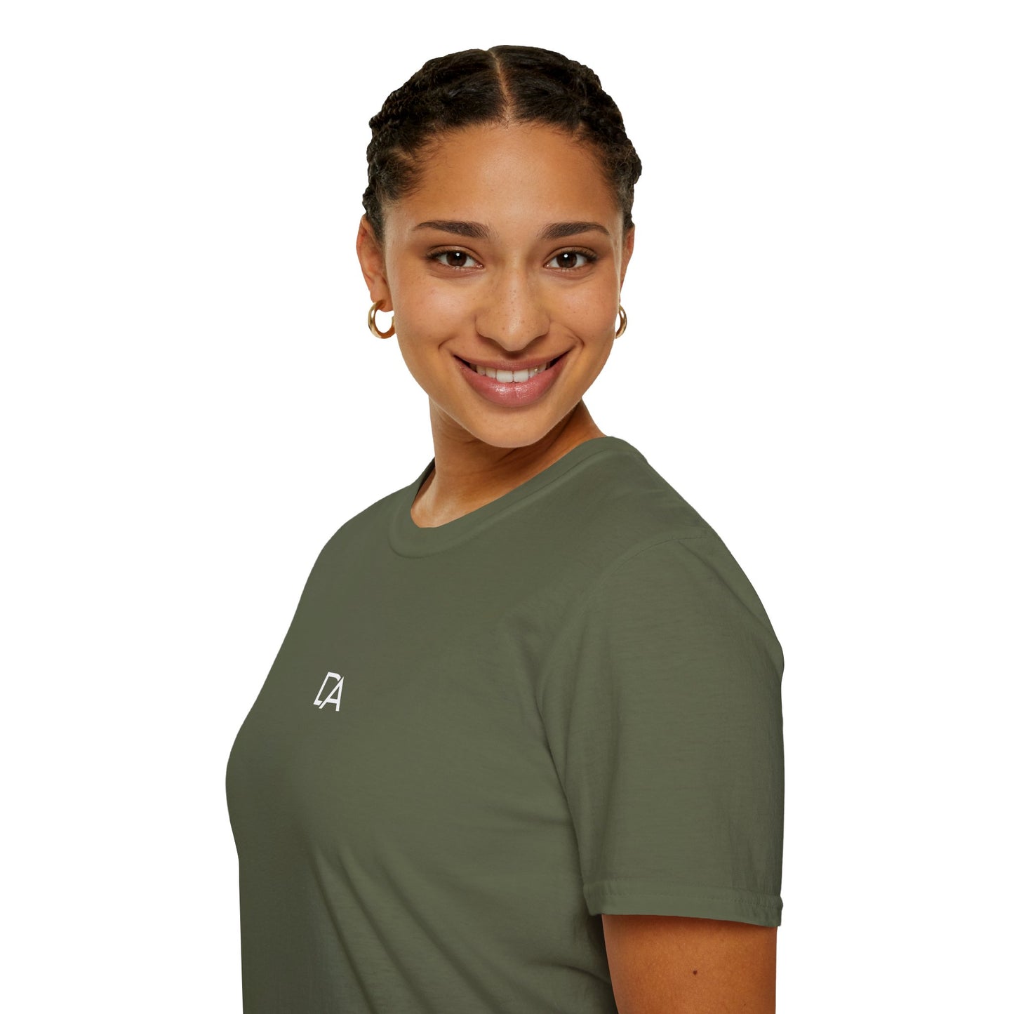 Minimalist 'CA' Logo T-Shirt — Small Chest Monogram Tee