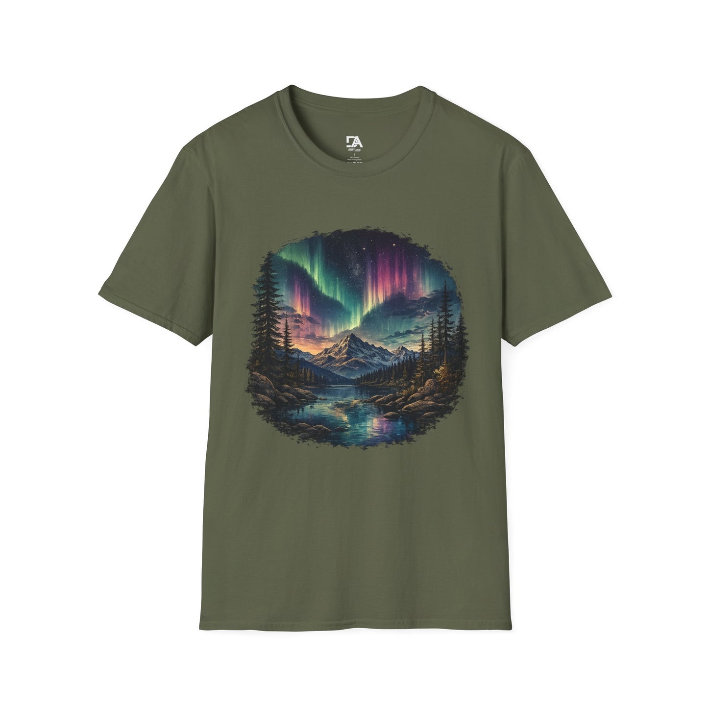 Aurora Northern Lights Mountain Tee