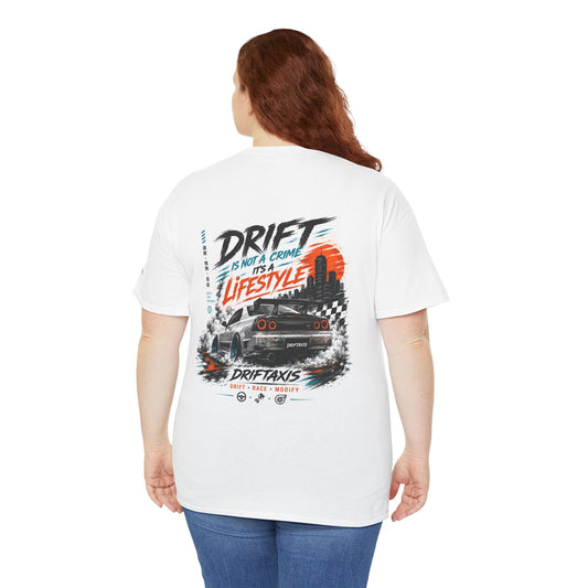 Drift Taxi Racing Tee — "Chase the Thrill" Car Drift Streetwear