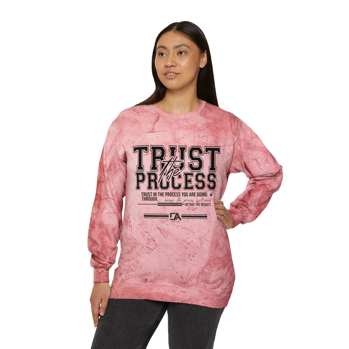 Trust the Process Tie-Dye Crewneck Sweatshirt